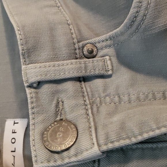 Loft Jeans Sage Green Size 26 Slim Pockets - Picture 3 of 8